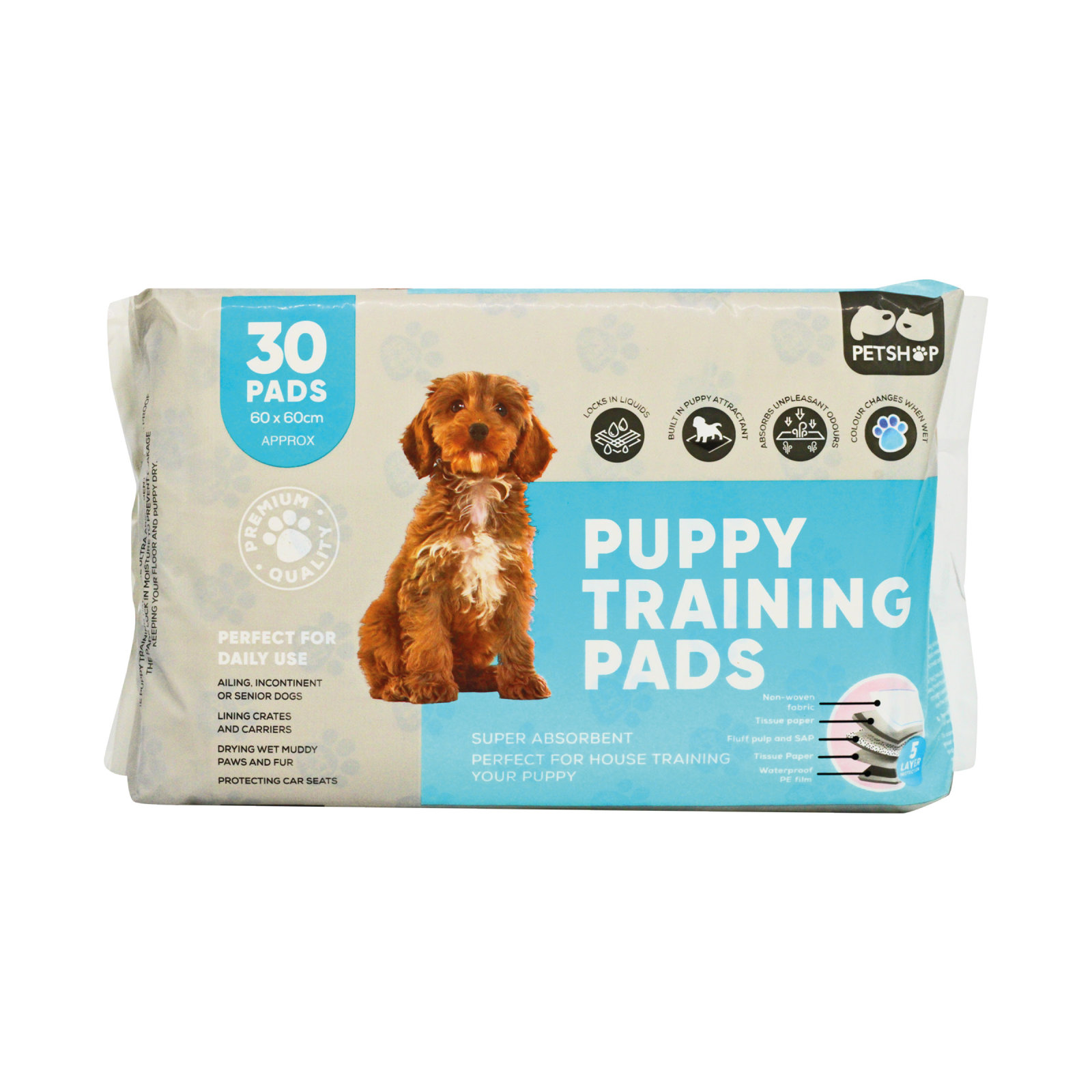 Quilted Puppy Training Pads 30pk