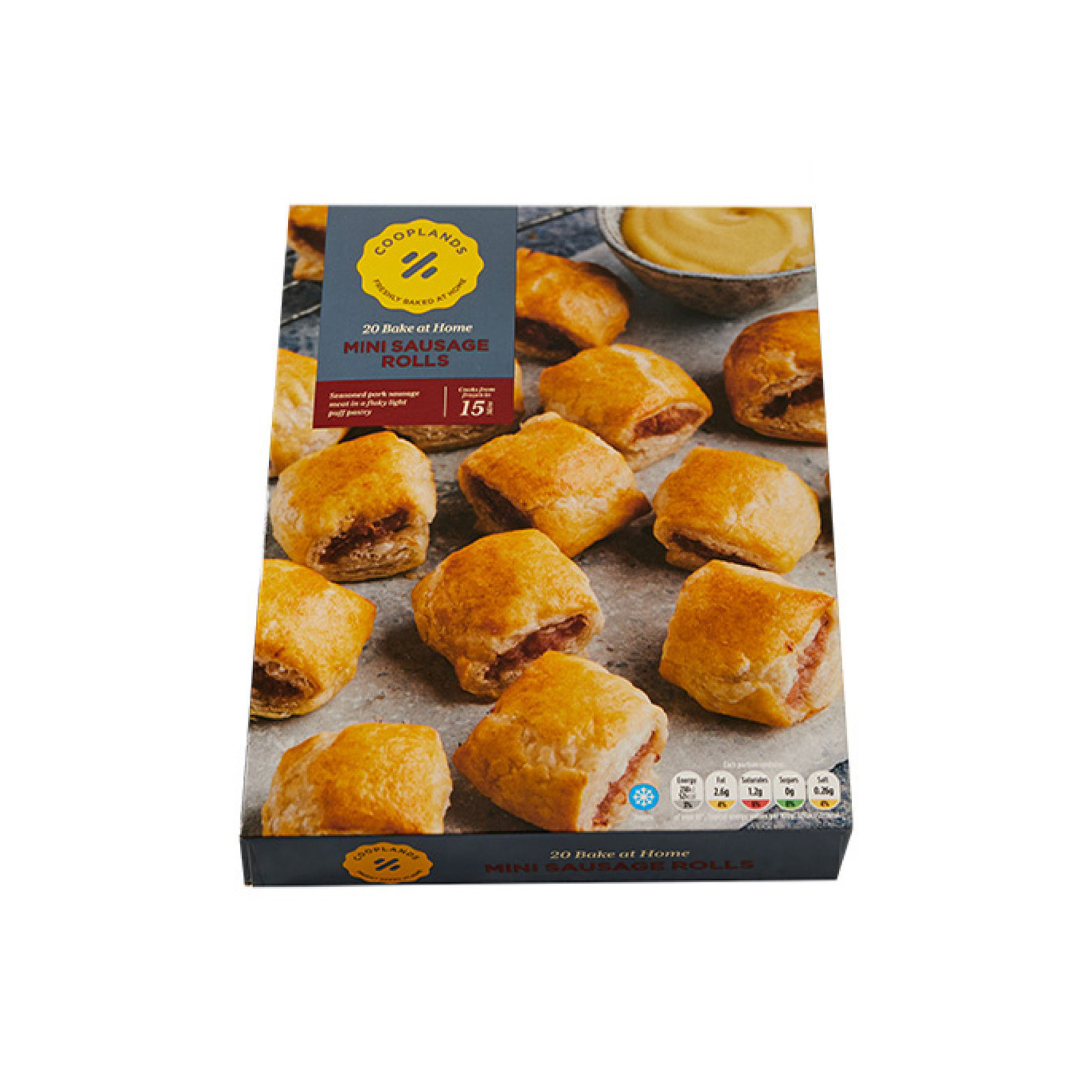 Cooplands 20 Bake At Home Mini Sausage Rolls 440g