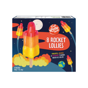 Lollyland 8 Rocket Lollies 8×58g