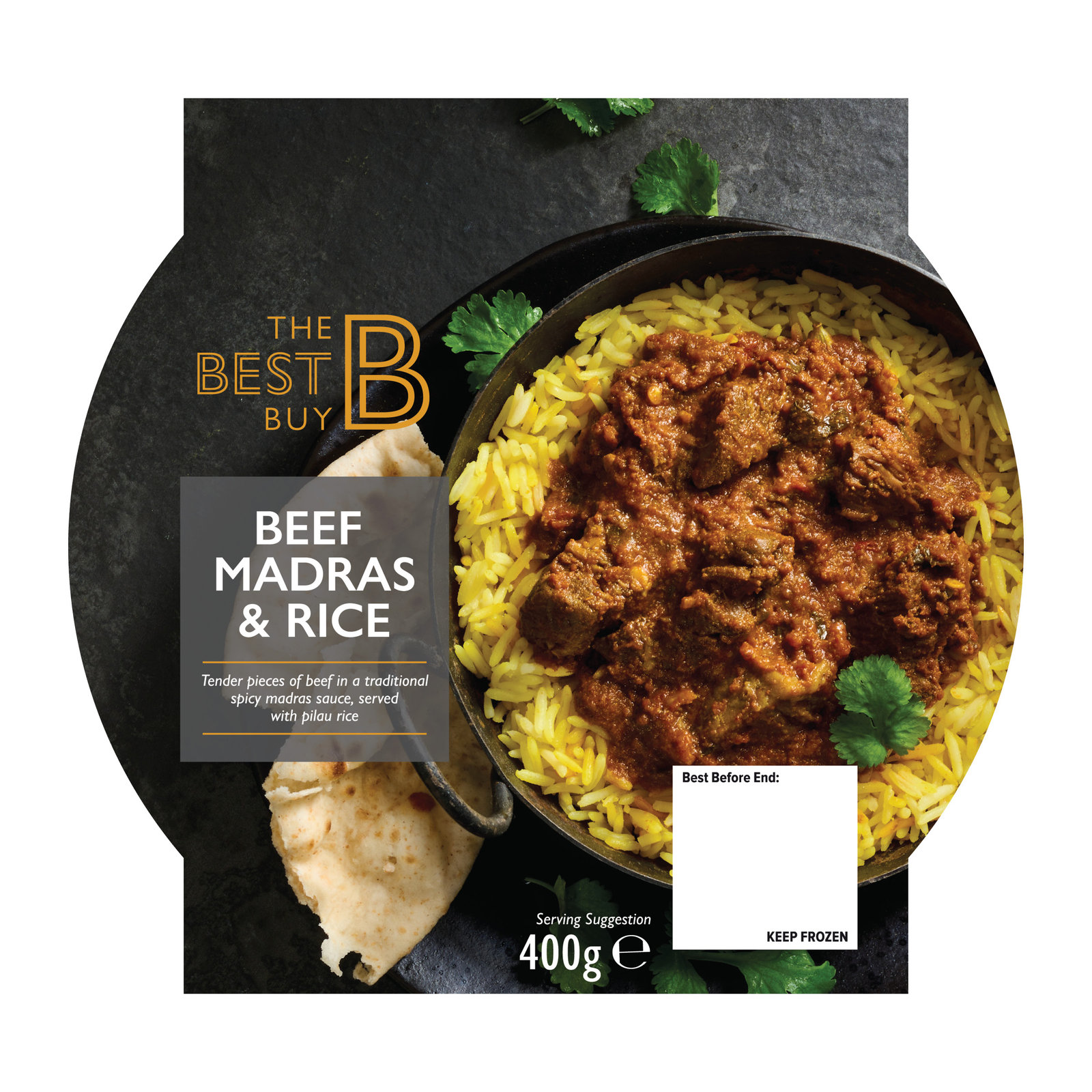 The Best Buy Beef Madras & Rice 400g