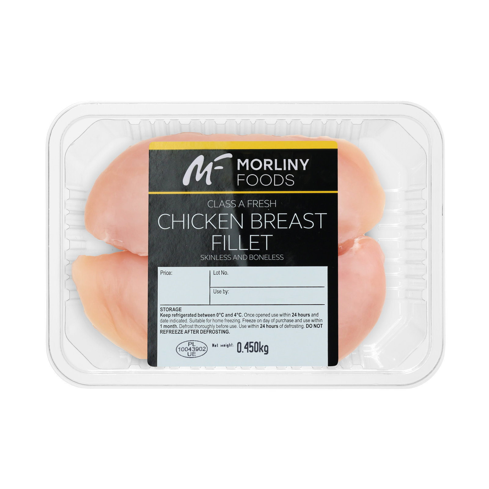Morliny Foods Chicken Breast Fillets 450g