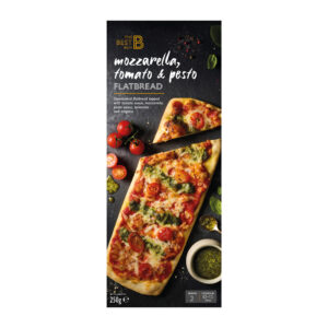The Best Buy Mozzarella Tomato & Pesto Flatbread 250g