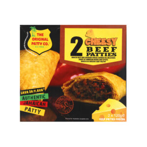 The Original Patty Co. Cheesy Beef Patties 2×120g