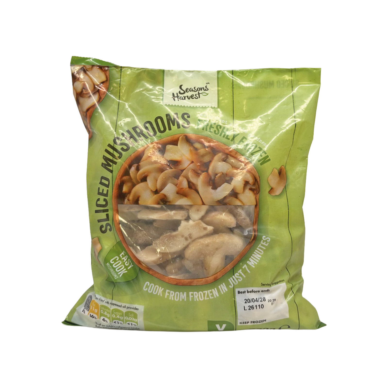 Seasons Harvest Sliced Mushrooms 500g