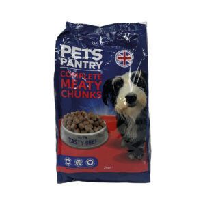 Pets Pantry Complete Meaty Chunks with Tasty Beef 2kg