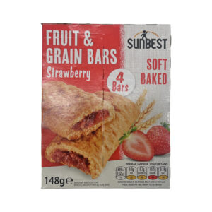 Sunbest Fruit Grain Bars Strawberry 148g