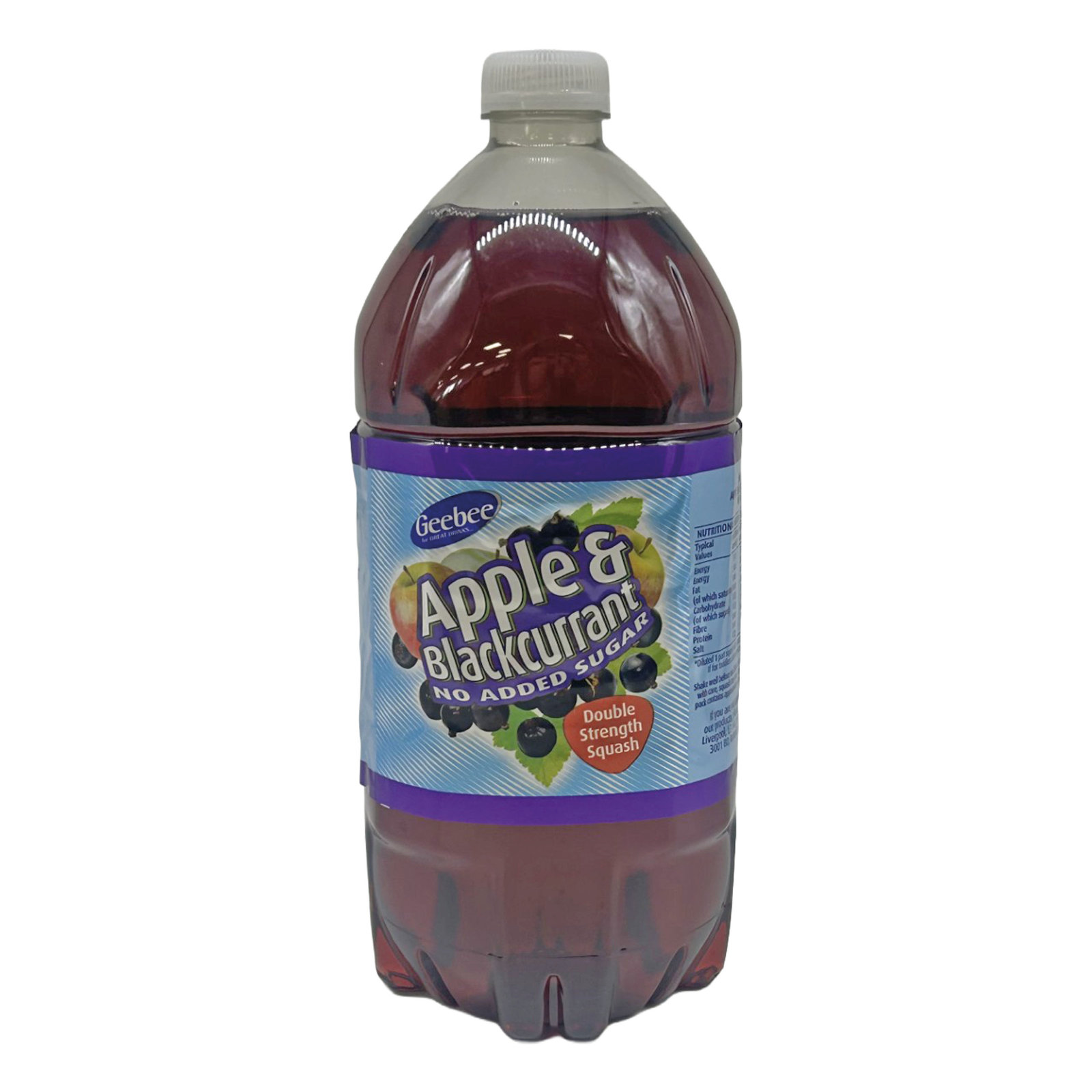 Geebee Apple & Blackcurrant No Added Sugar Double Strength 1.5L