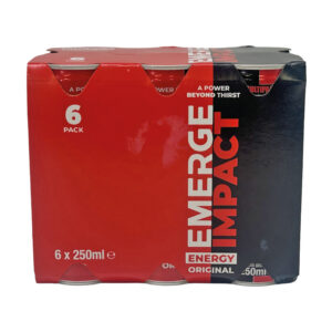 Emerge Impact Energy Drink Cans 6×250ml