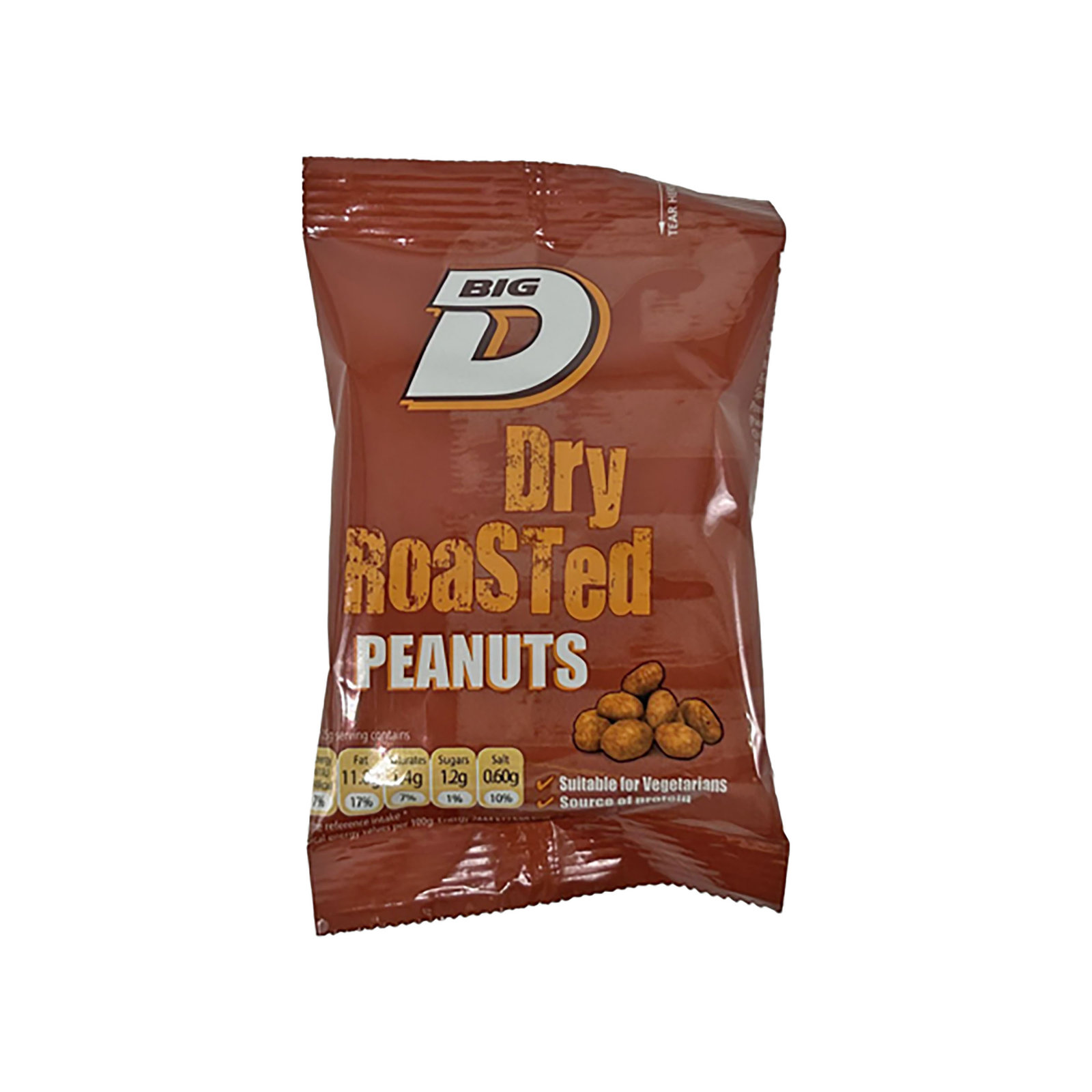 Big D Dry Roasted Peanuts 50g