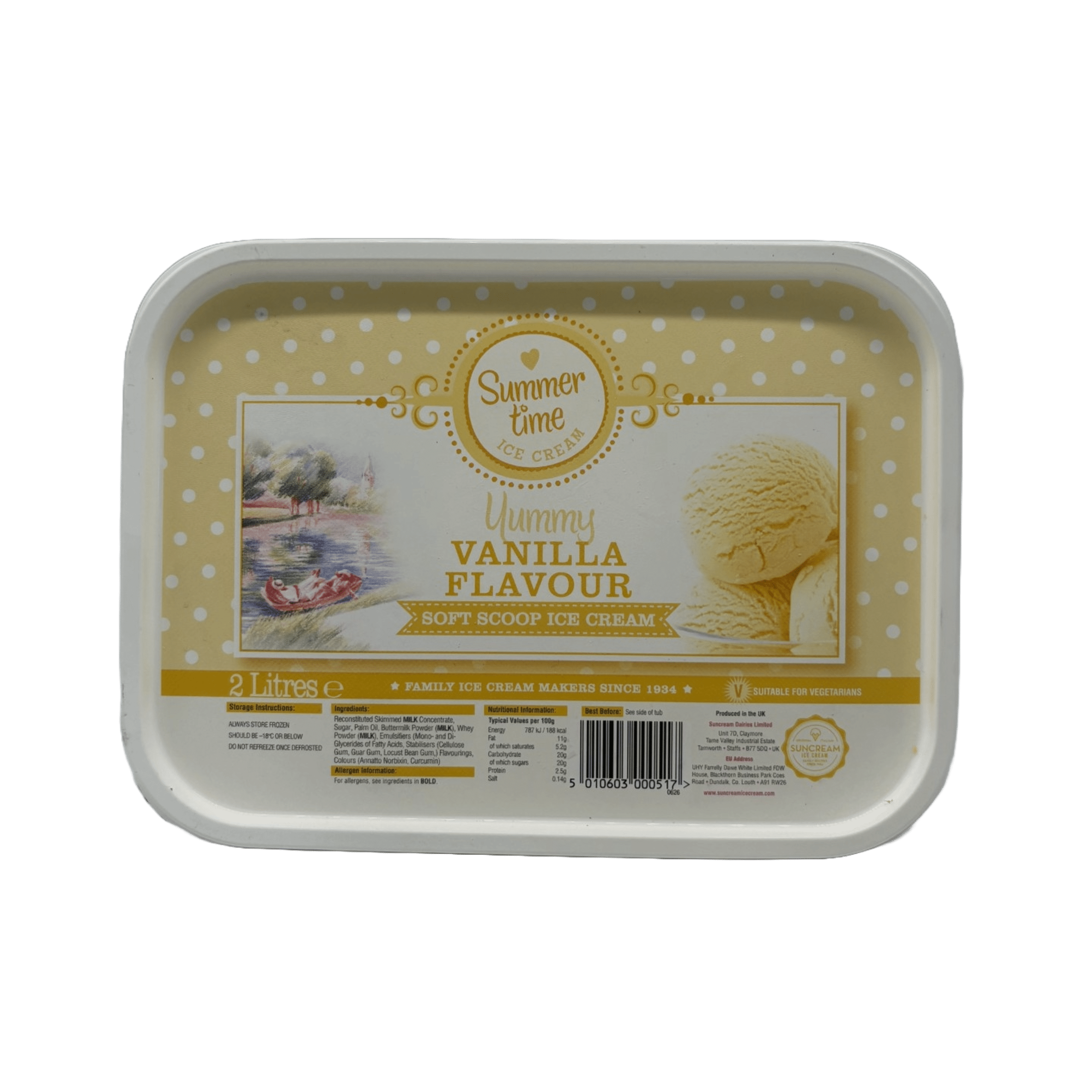 Summertime Vanilla Ice Cream 2L