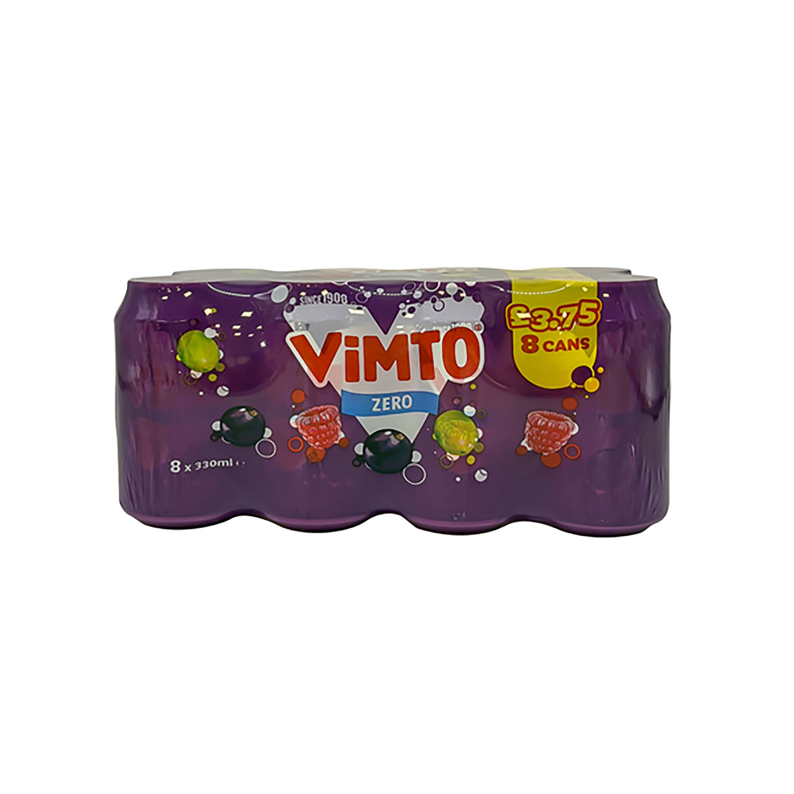 Vimto Sparkling Zero (PMP £3.75) 8×330ml