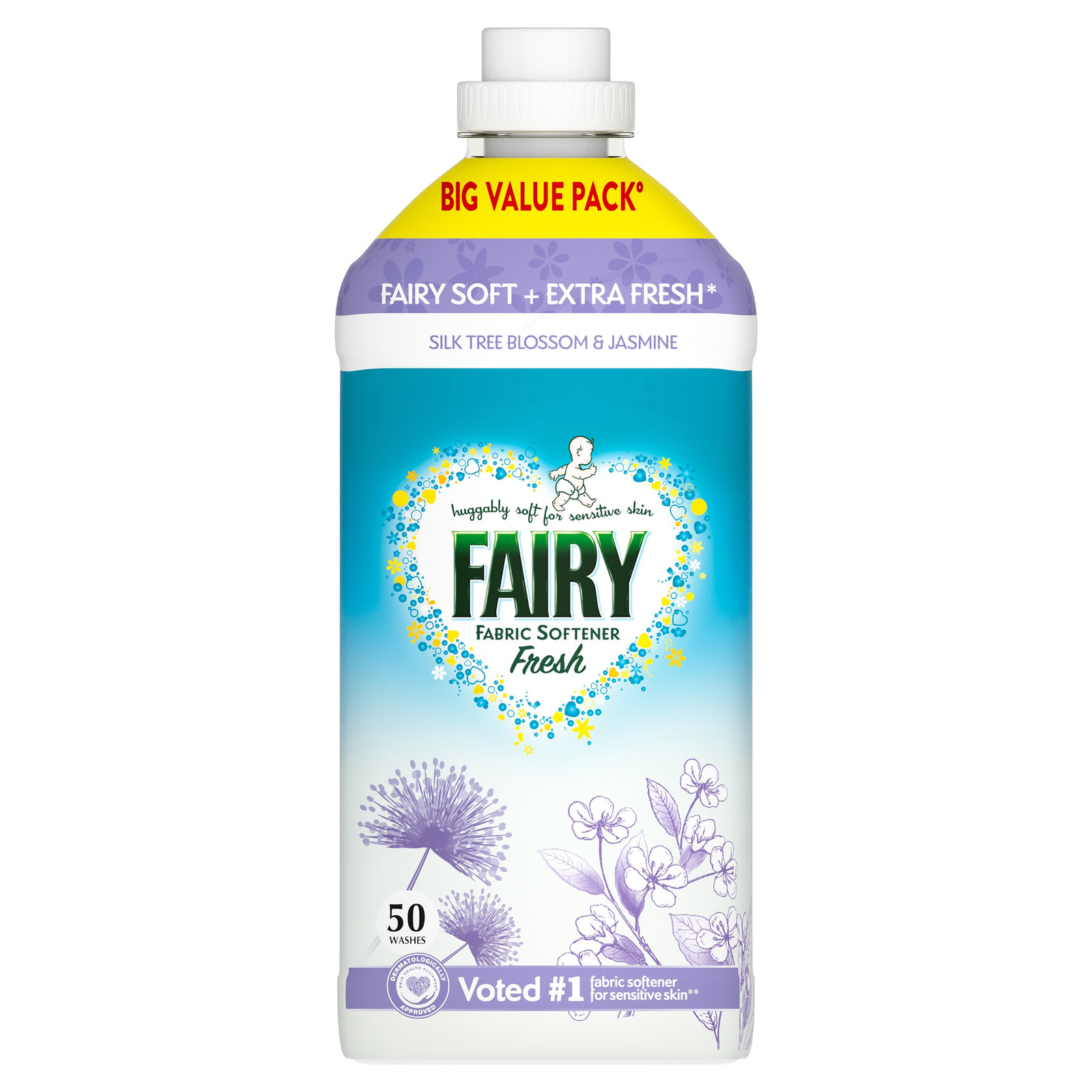 Fairy Fabric Softener Silk Tree Blossom & Jasmine 50W 1650ml