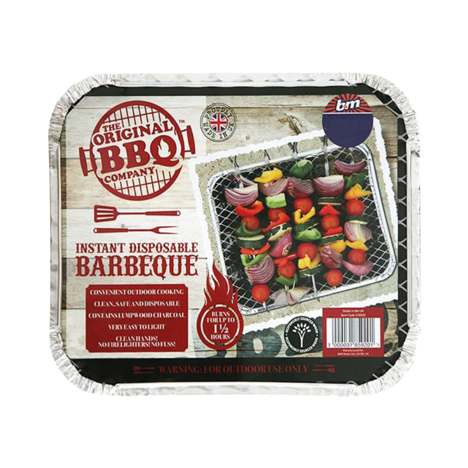 The Original BBQ Company Family Sized Instant Disposable BBQ