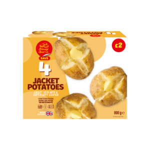 Harvest Spud Co. Save 4 Jacket Potatoes 800g