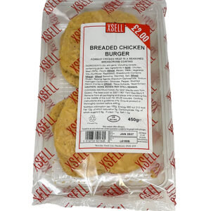 Xsell Breaded Chicken Burger (PMP £2) 450g