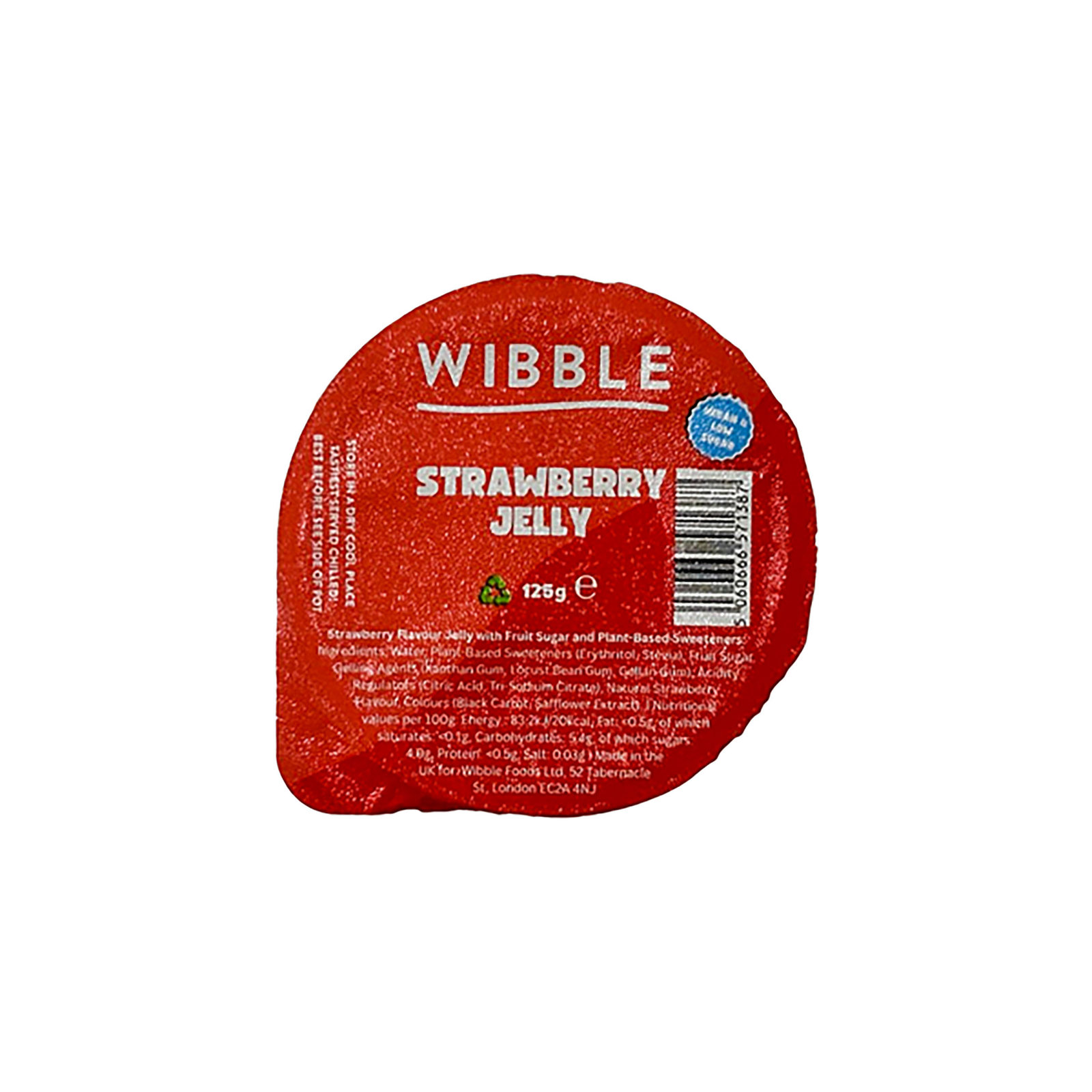 Wibble Strawberry Jelly 125g
