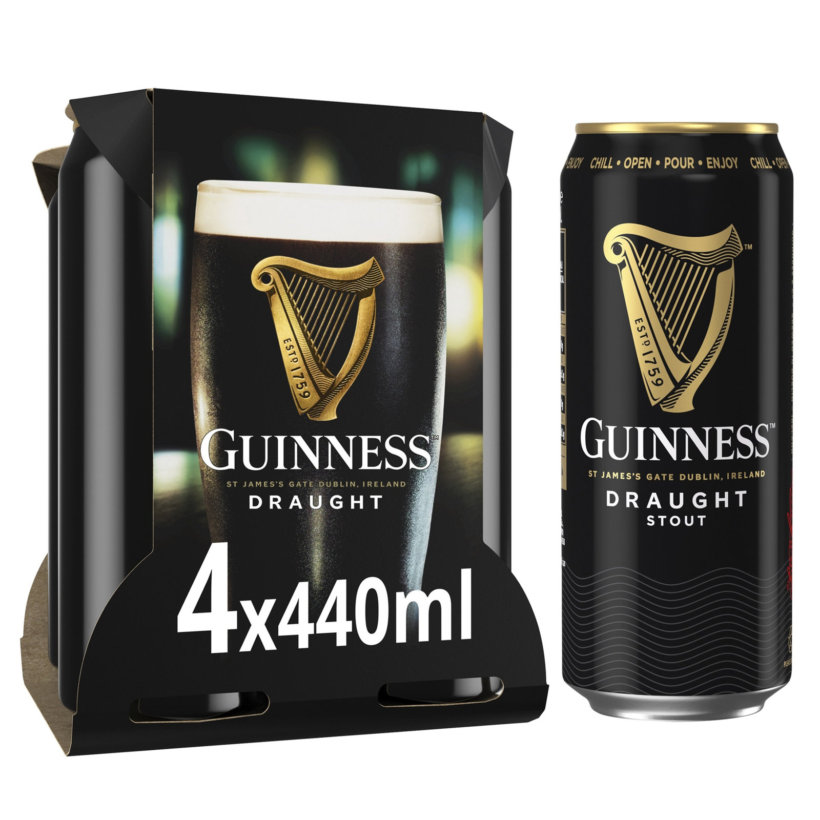 Guinness Draught 4×440ml: 4.1%