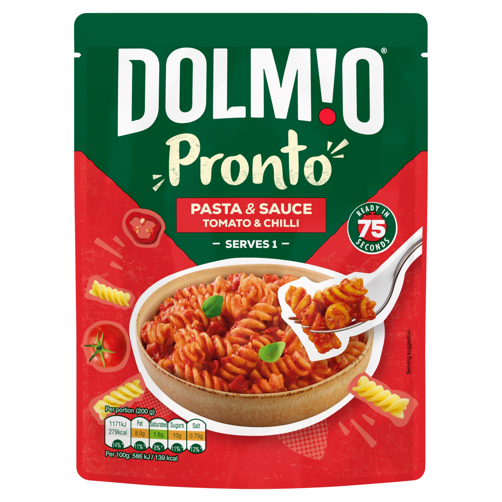 Dolmio Pasta Pronto Tomato & Chilli 200g