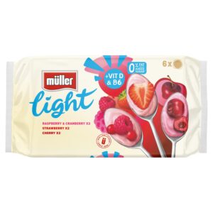 Mullerlight Red Fruits 6×140g