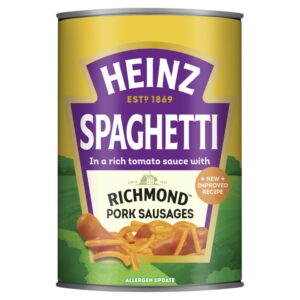 Heinz Spaghetti & Richmond Pork Sausages 400g