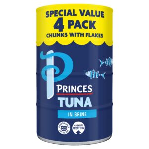 Princes Tuna Chunks & Flakes in Brine 4×140g