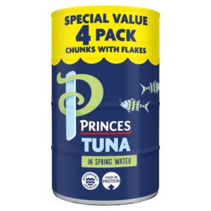 Princes Tuna Chunks & Flakes in Springwater 4×140g