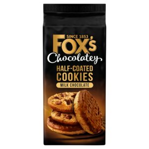 Fox’s Chocolatey Half Coated Cookies Milk Chocolate 157g