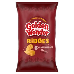 Golden Wonder Ridges Flame Grilled Steak 6×25g