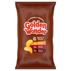 Golden Wonder Meaty Crisps 6×25g