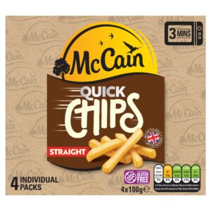 McCain Quick Chips Straight Cut 4×100g