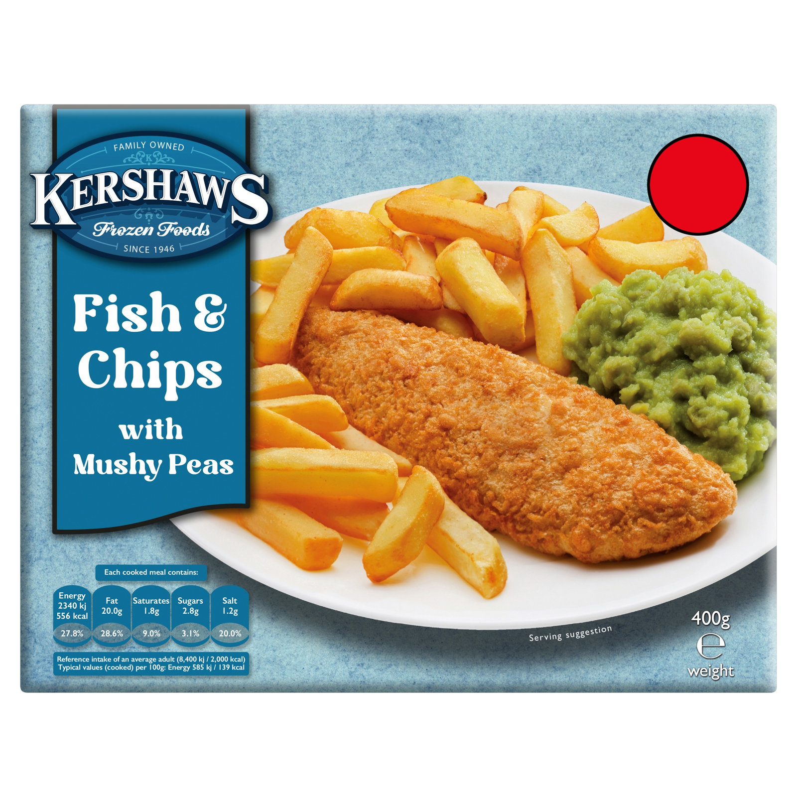 Kershaws Fish & Chips (PMP £2.85) 400g