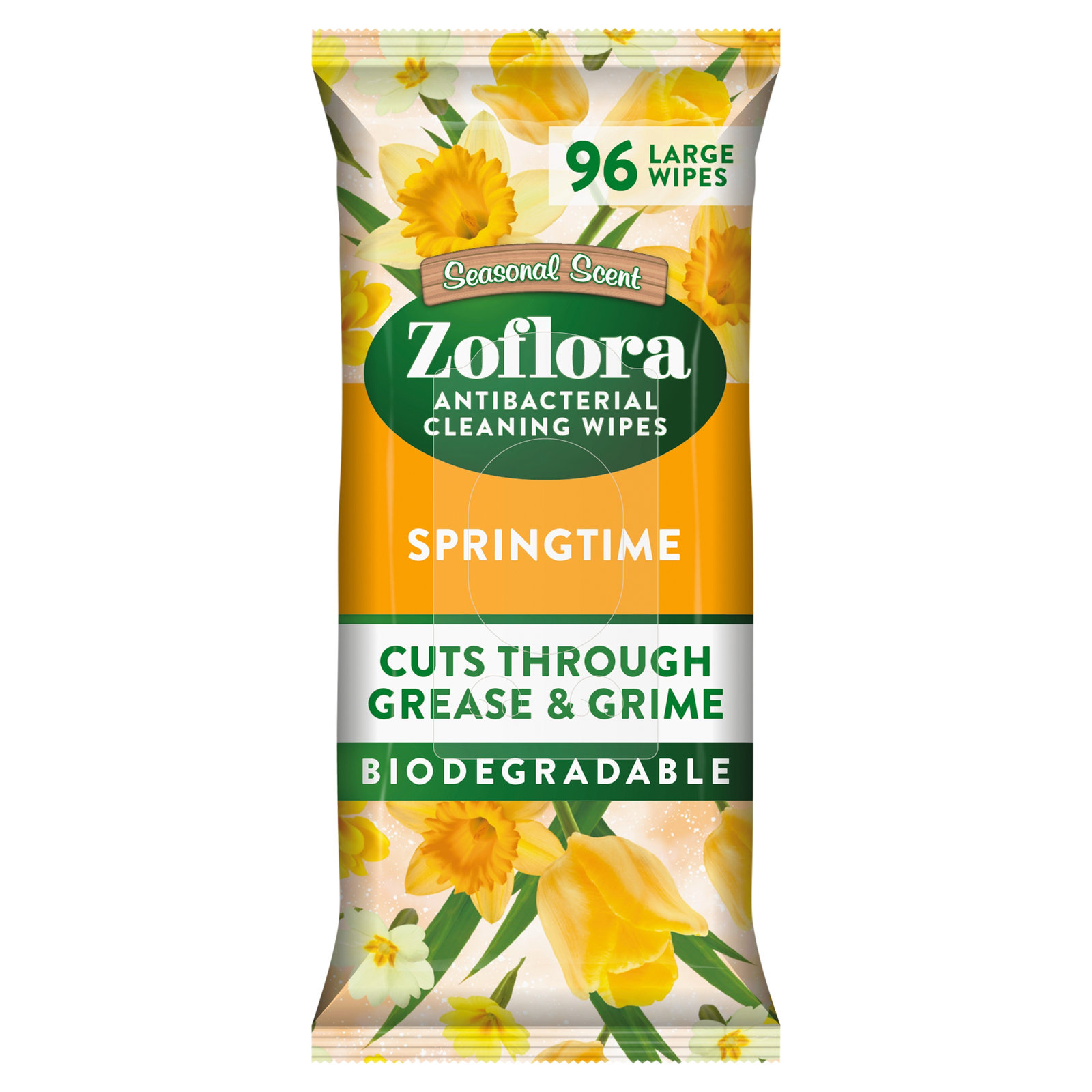 Zoflora Antibacterial Wipes Spring Time 96pk