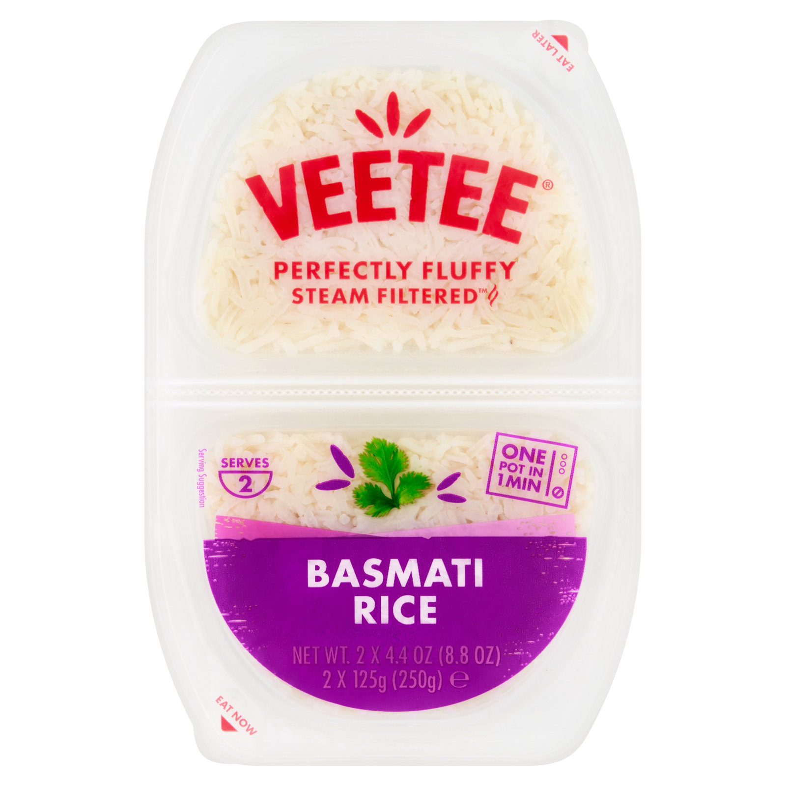 Veetee Basmati Rice Twin Pots 2×125g