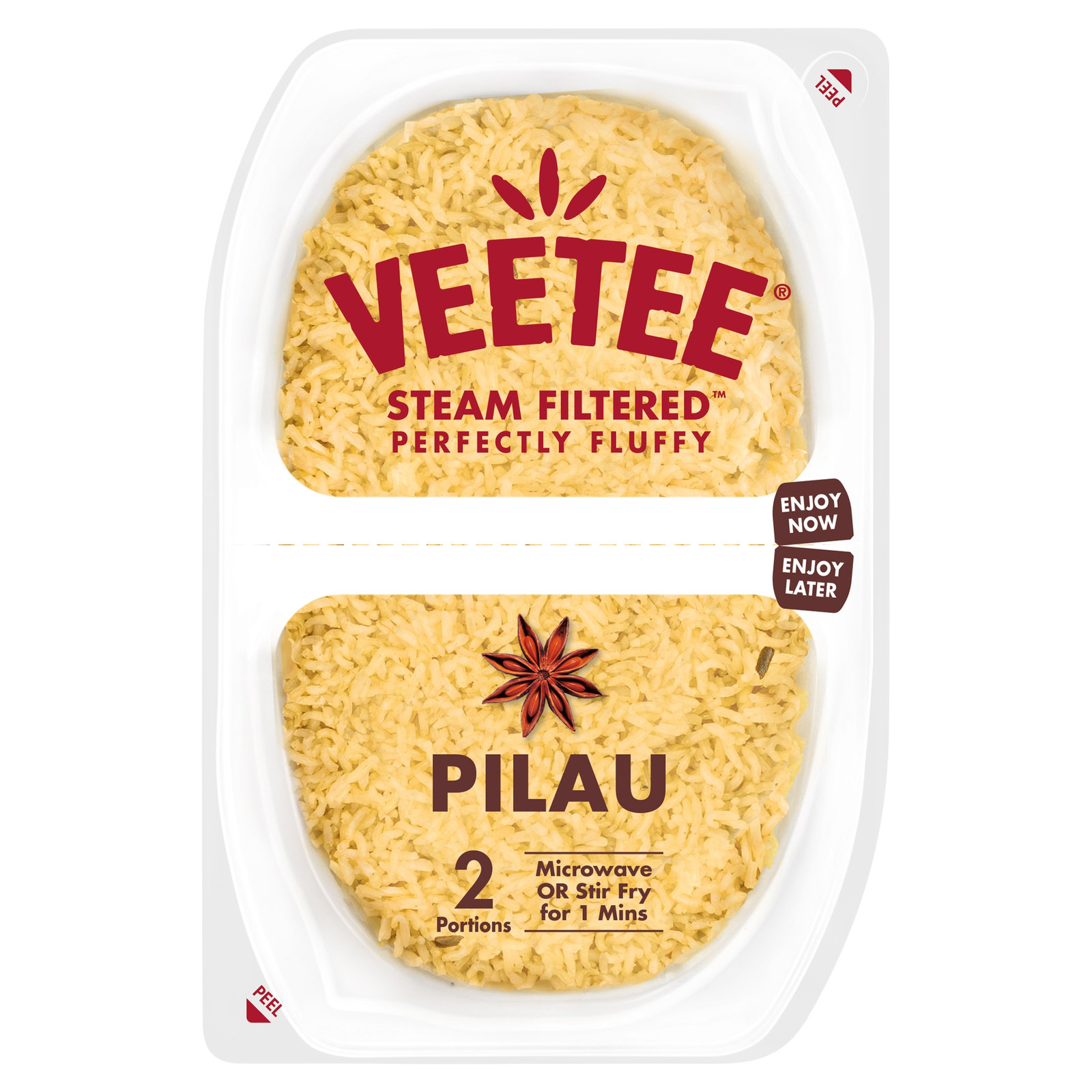 Veetee Pilau Rice Twin Pots 2×125g