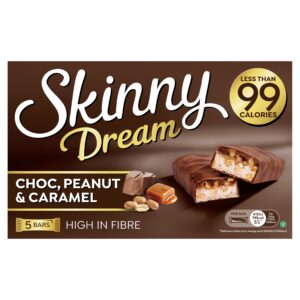 Skinny Dream Choc, Peanut & Caramel 5×24g