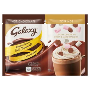 Galaxy Caramel Flavour Hot Chocolate with Toppings 37g