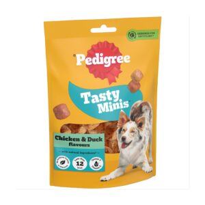 Pedigree Tasty Minis Dog Treats Chewy Cubes With Chicken & Duck 130g