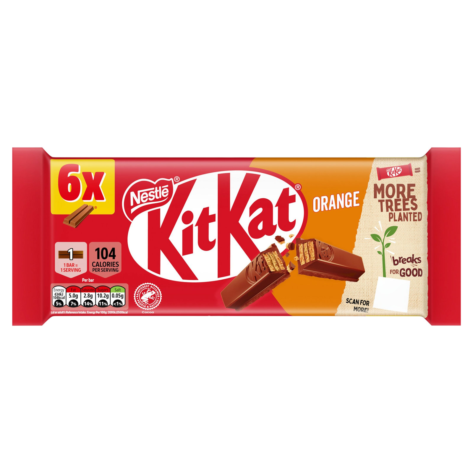 Kit Kat 2 Finger Orange 6×20.7g