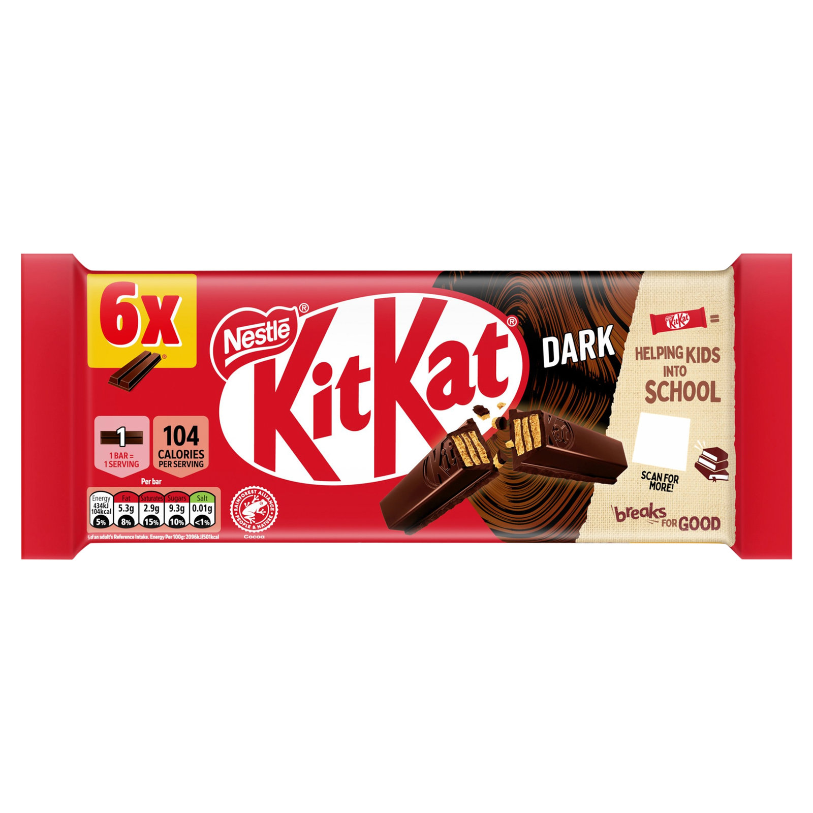 Kit Kat 2 Finger Dark 6×20.7g