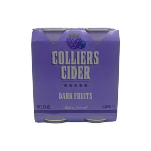 Colliers Dark Fruit Cider 4×440ml: 3.4%