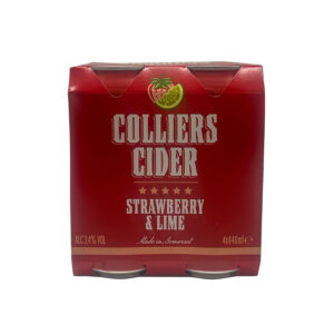 Colliers Strawberry & Lime Cider 4×440ml: 3.4%