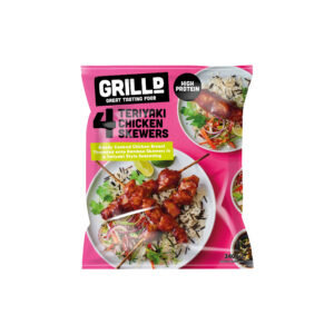 GRILLD 4 Teriyaki Chicken Skewers 340g
