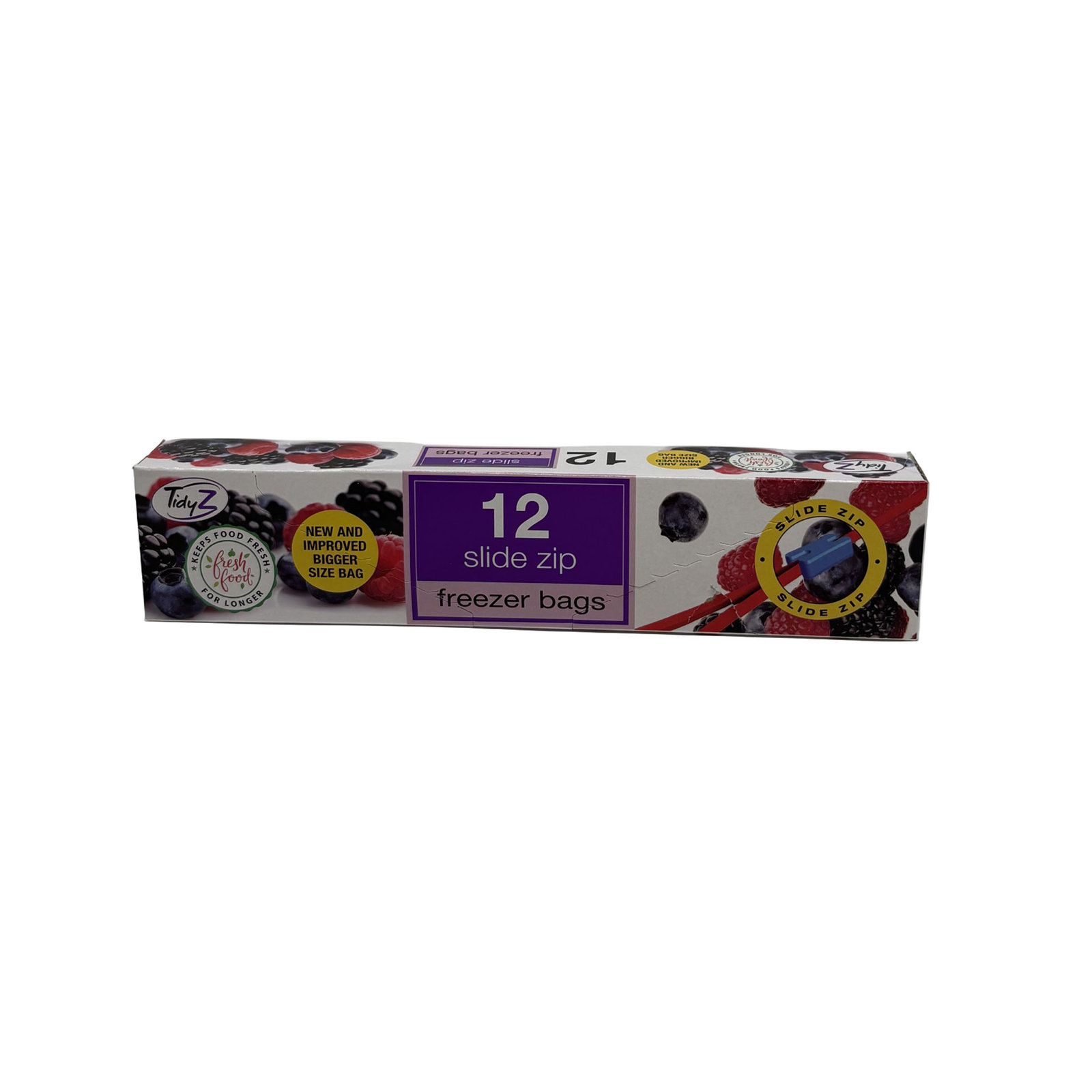 Slide Zip Freezer Bags 12pk