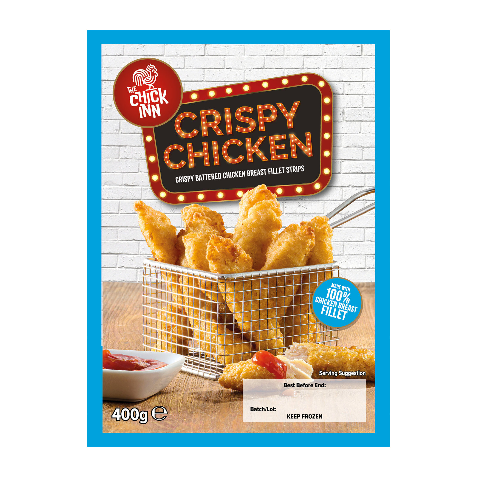 The Chick Inn Crispy Chicken Fillet Strips 400g