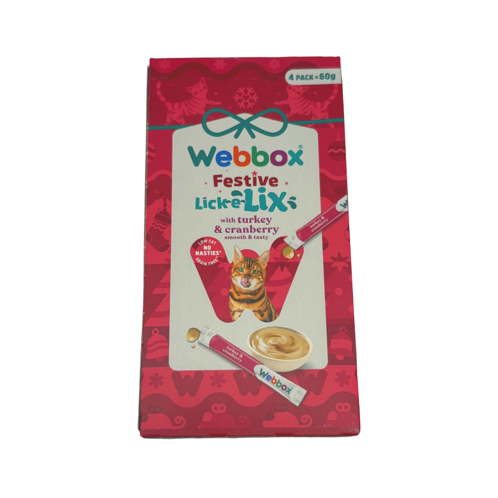 Webbox Festive Lick-E-Lix Turkey & Cranberry 4×15g
