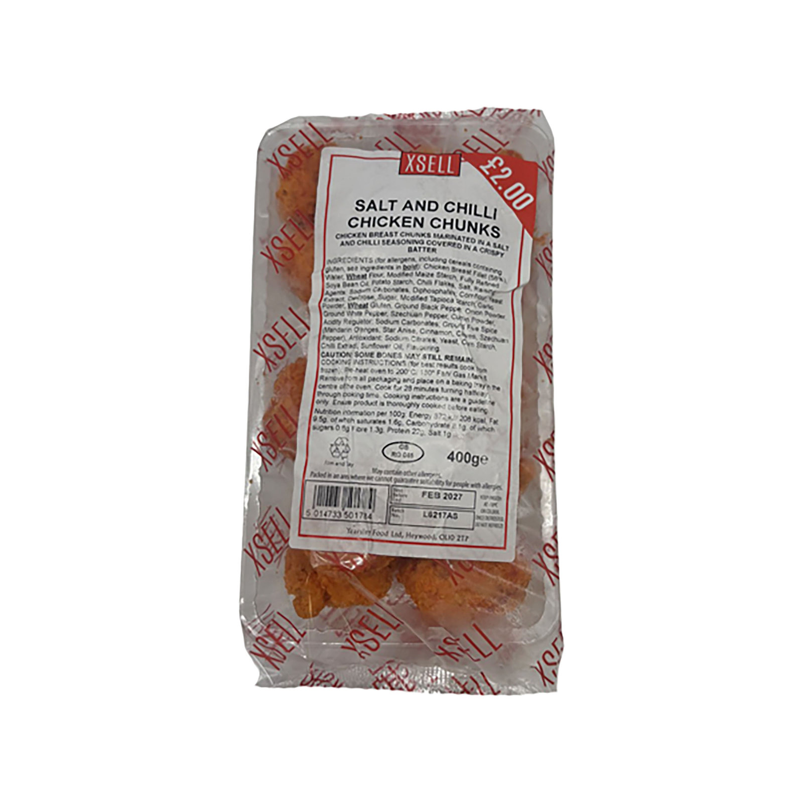 Xsell Salt & Chilli Chicken Chunks (PMP £2) 400g