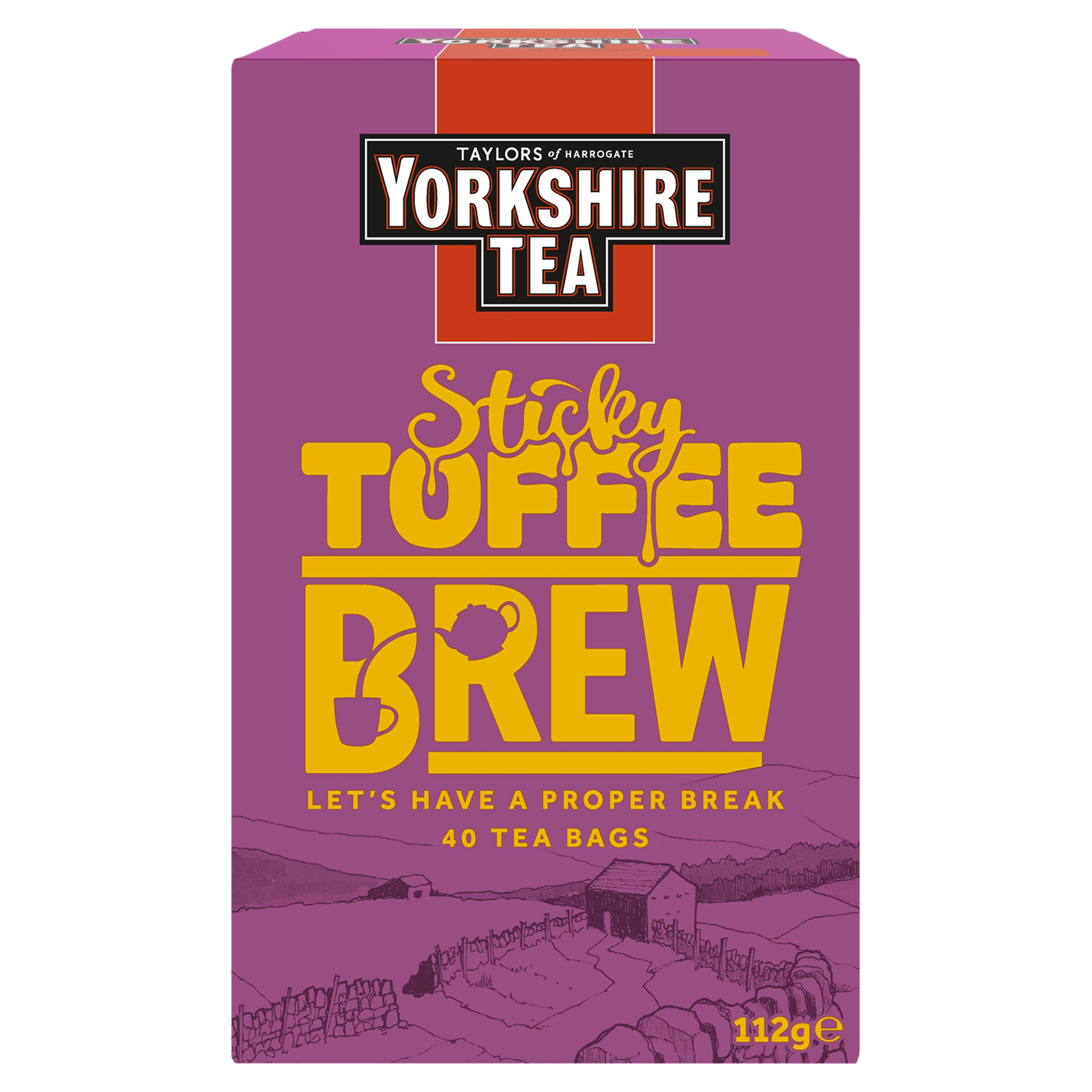 Yorkshire Tea Sticky Toffee Brew 40×112g