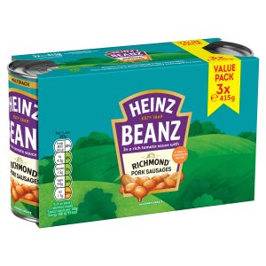 Heinz Beanz With Richmond Sausages 3×415g