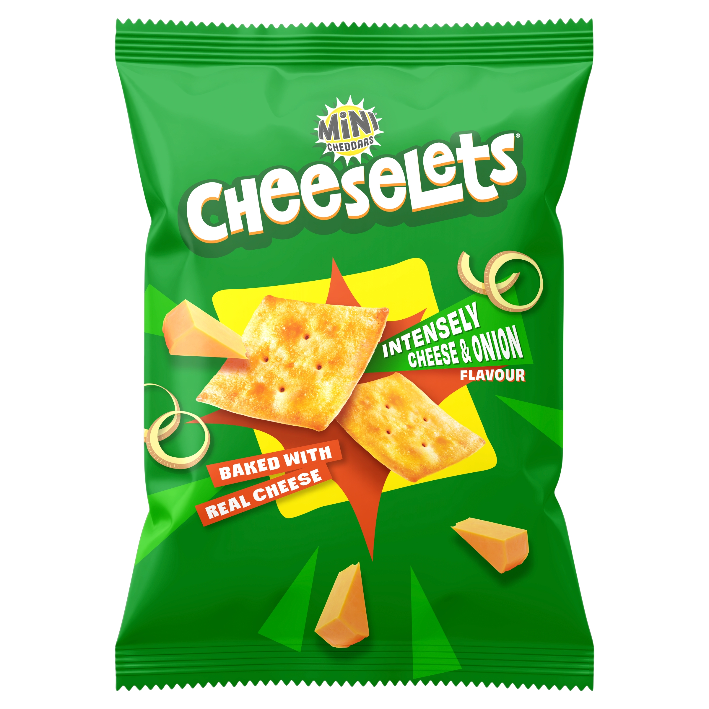 Mini Cheddars Cheeselets Cheese & Onion 150g