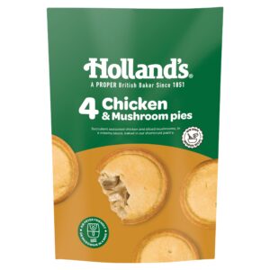 Holland’s Chicken & Mushroom Pies 4pk